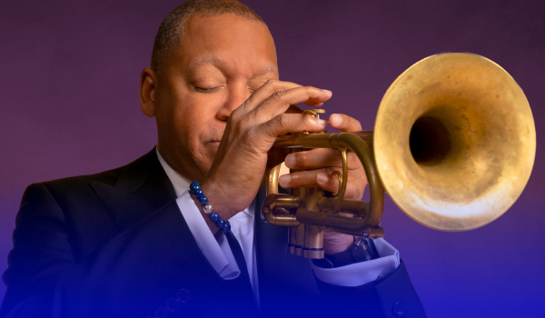 Wynton Marsalis plays the trumpet