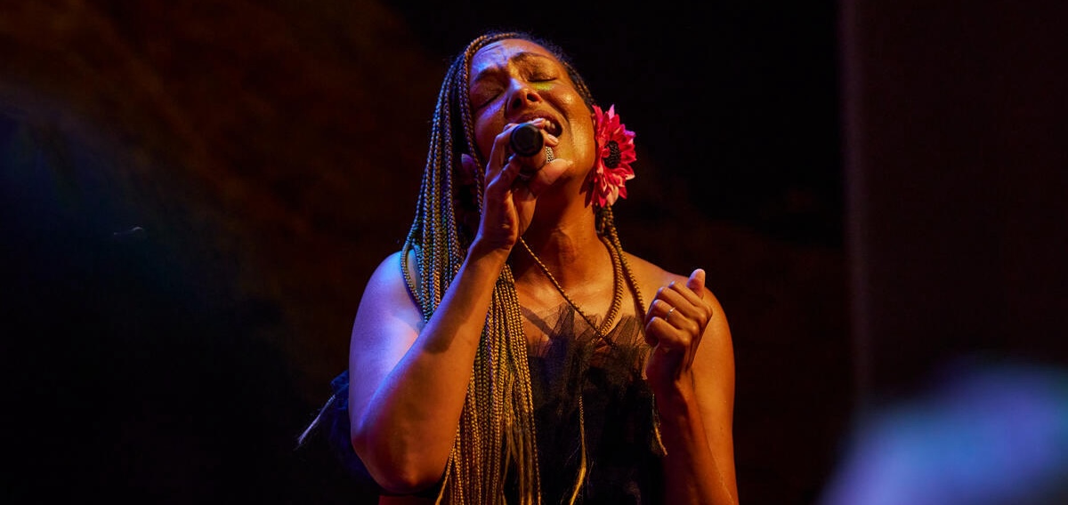 Wayna performs at the Atrium