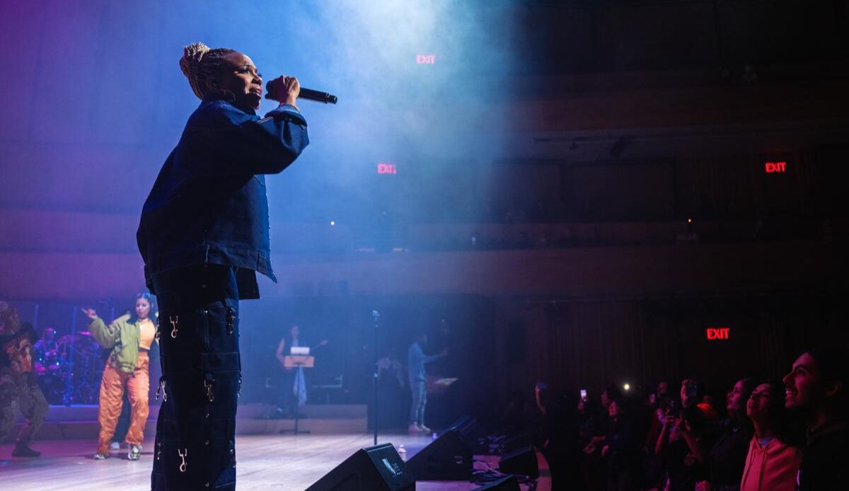 MC Lyte performs at Passing the Crown