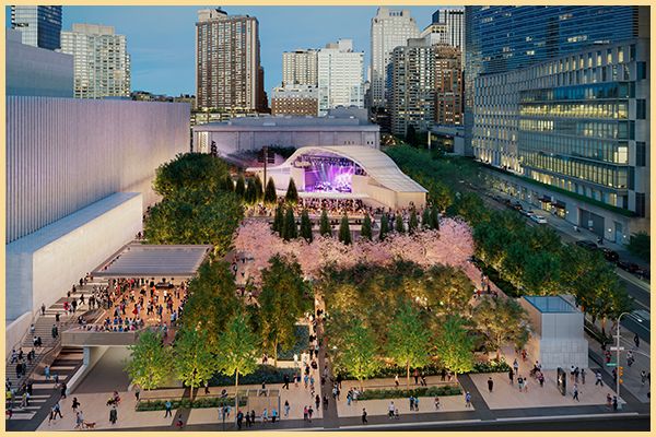 Rendering of the future performance gardens