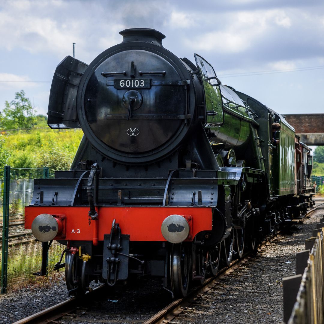 Flying Scotsman in steam at Locomotion