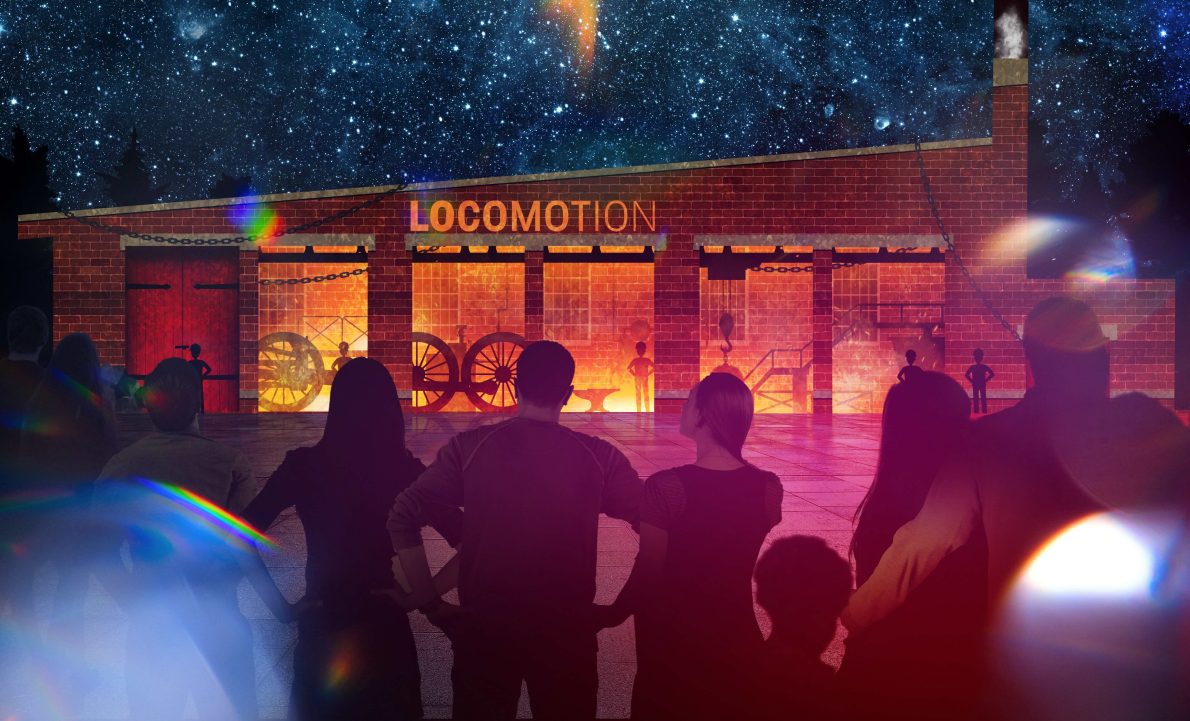 Artists impression of Lumiere installation at Locomotoin
