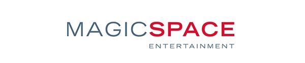navy and red MagicSpace Entertainment logo