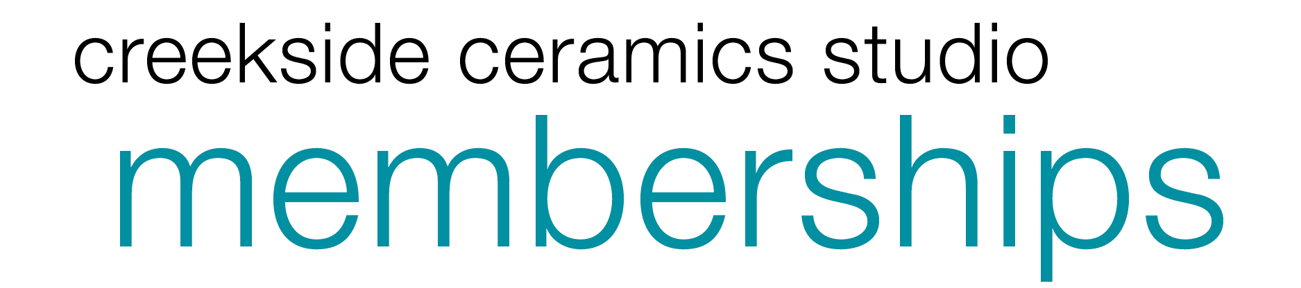 Creekside Ceramics Studio Memberships