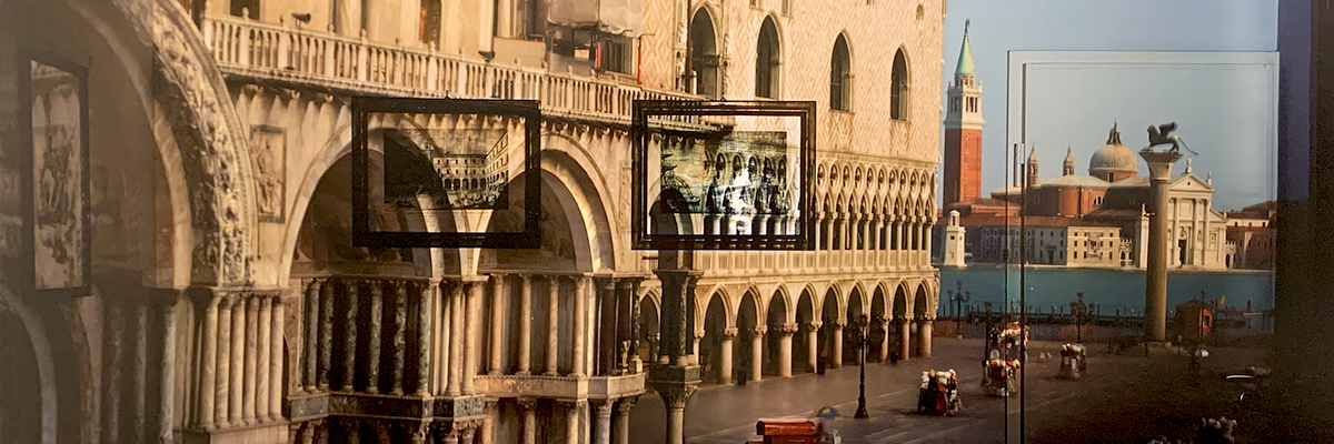 Detail of Morell's "Upright Camera Obscura: Piazzetta San Marco Looking Southeast in Office"