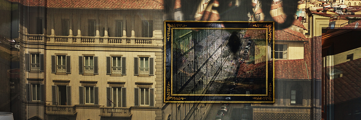 Detail of Morell's "Camera Obscura: View of Florence from Hotel Exelsior, Italy"