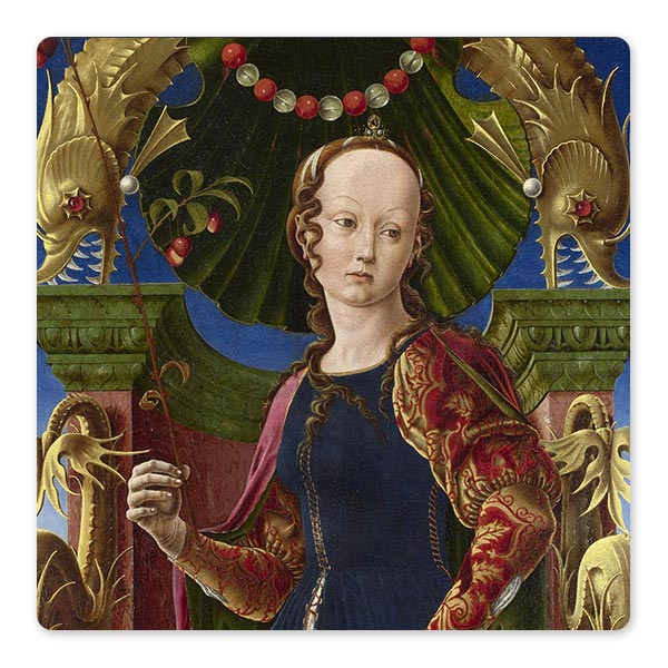 Cosimo Tura, 'A Muse (Calliope?)', probably 1455–60 © The National Gallery, London