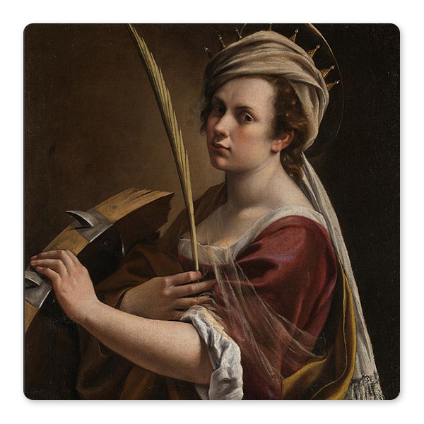 Artemisia Gentileschi, Self Portrait as Saint Catherine of Alexandria, about 1615-17 © The National Gallery, London