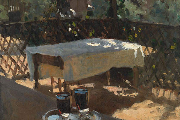 Detail from John Singer Sargent, 'Wineglasses', probably 1875 © The National Gallery, London