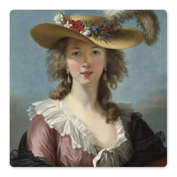 Elisabeth Louise Vigée Le Brun, 'Self Portrait in a Straw Hat', 1782 ©️ The National Gallery, London