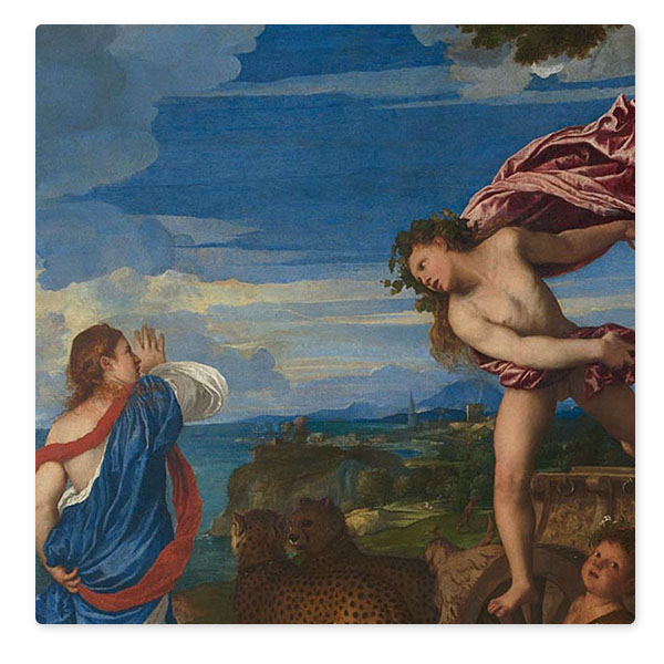 Detail from Titian, 'Bacchus and Ariadne', 1520-3 © The National Gallery, London