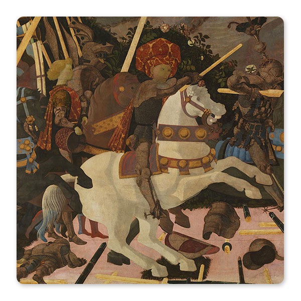 Paolo Uccello, 'The Battle of San Romano', probably about 1438-40 © The National Gallery, London