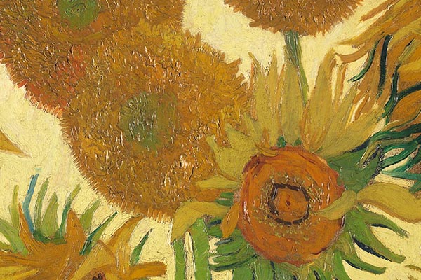 Detail from Vincent van Gogh, 'Sunflowers', 1888 © The National Gallery, London
