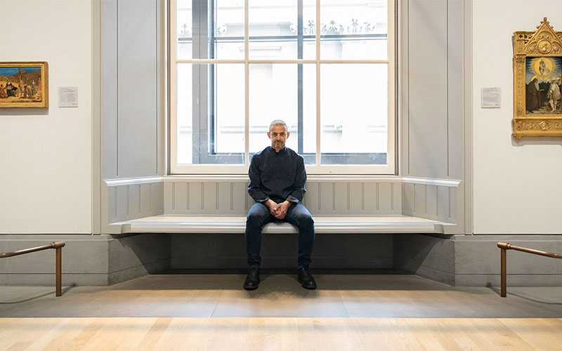 National Gallery Artist in Residence 2021 Ali Cherri in the Sainsbury Wing © The National Gallery, London