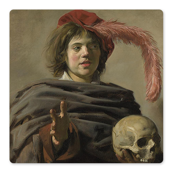 Frans Hals, Young Man holding a Skull (Vanitas), 1626-8 © The National Gallery, London