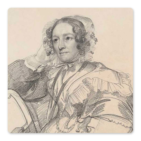 Carl Christian Vogel von Vogelstein, Portrait of Anna Jameson, née Murphy, 1839 © Kupferstich-Kabinett, Staatliche Kunstsammlungen Dresden Photo: Andreas Diesend