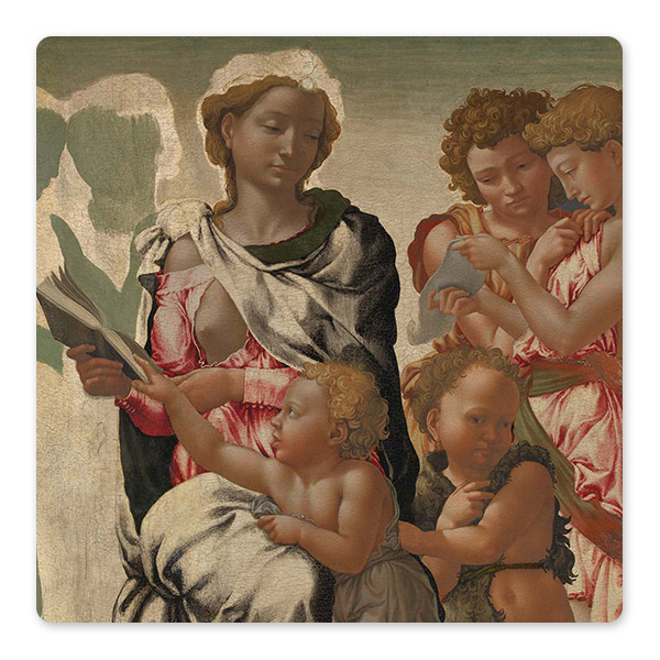 Michelangelo, ''The Manchester Madonna'', about 1497, possibly as early as 1494 © The National Gallery, London