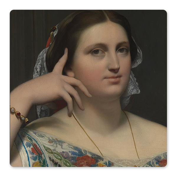 Jean-Auguste-Dominique Ingres, Madame Moitessier, 1856 © The National Gallery, London