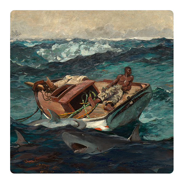 Winslow Homer, 'The Gulf Stream', 1899 (reworked by 1906). The Metropolitan Museum of Art, New York. Catharine Lorillard Wolfe Collection, Wolfe Fund, 1906 (06.1234) © The Metropolitan Museum of Art, New York