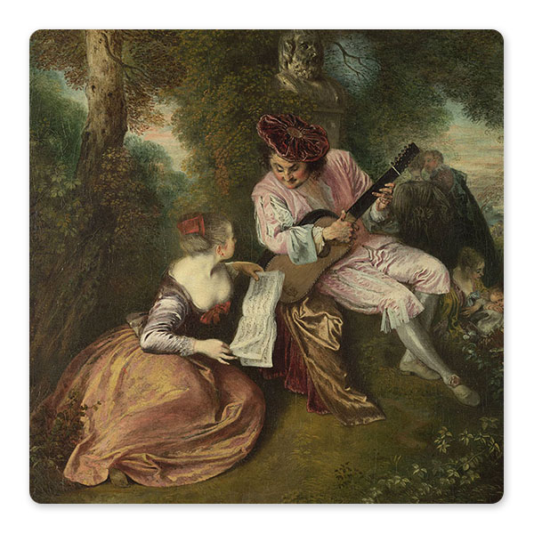 Jean-Antoine Watteau, The Scale of Love, probably 1717-8 © The National Gallery, London