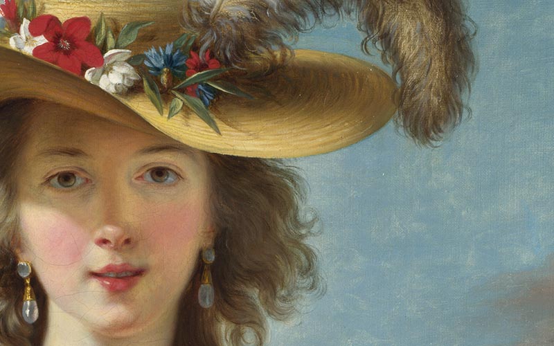 Elisabeth Louise Vigée Le Brun, 'Self Portrait in a Straw Hat', 1782 ©️ The National Gallery, London