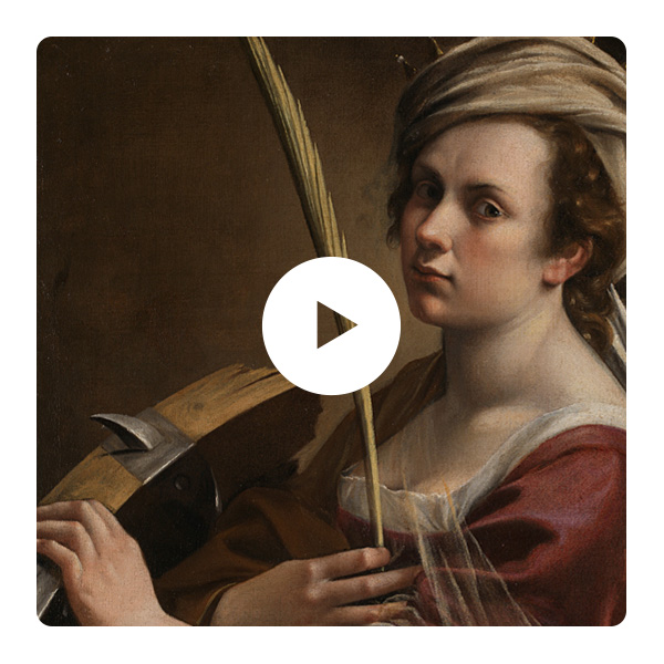 Artemisia Gentileschi, Self Portrait as Saint Catherine of Alexandria, about 1615-17 © The National Gallery, London