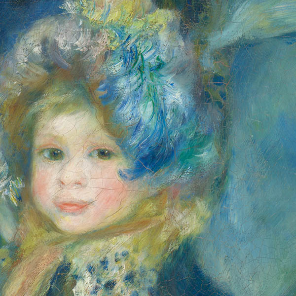 Detail from Pierre-Auguste Renoir, 'The Umbrellas', about 1881-6 © The National Gallery, London