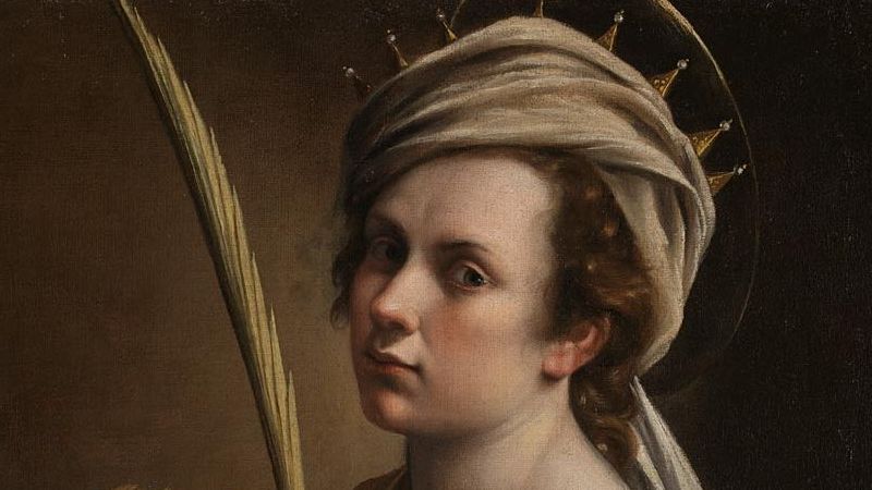 Artemisia Gentileschi, Self-portrait as Saint Catherine of Alexandria, 1615-17. Bought with the support of the American Friends of the National Gallery, the National Gallery Trust, Art Fund (through the legacy of Sir Denis Mahon), Lord and Lady Sassoon, Lady Getty, Hannah Rothschild CBE and other donors, including those who wish to remain anonymous, 2018  © The National Gallery, London