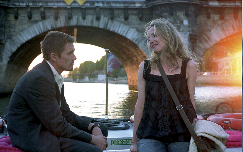 Ethan Hawke and Julie Delpy in Before Sunset