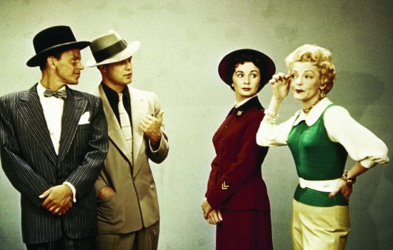 Marlon Brando, Frank Sinatra, Jean Simmons and Vivian Blaine in Guys and Dolls