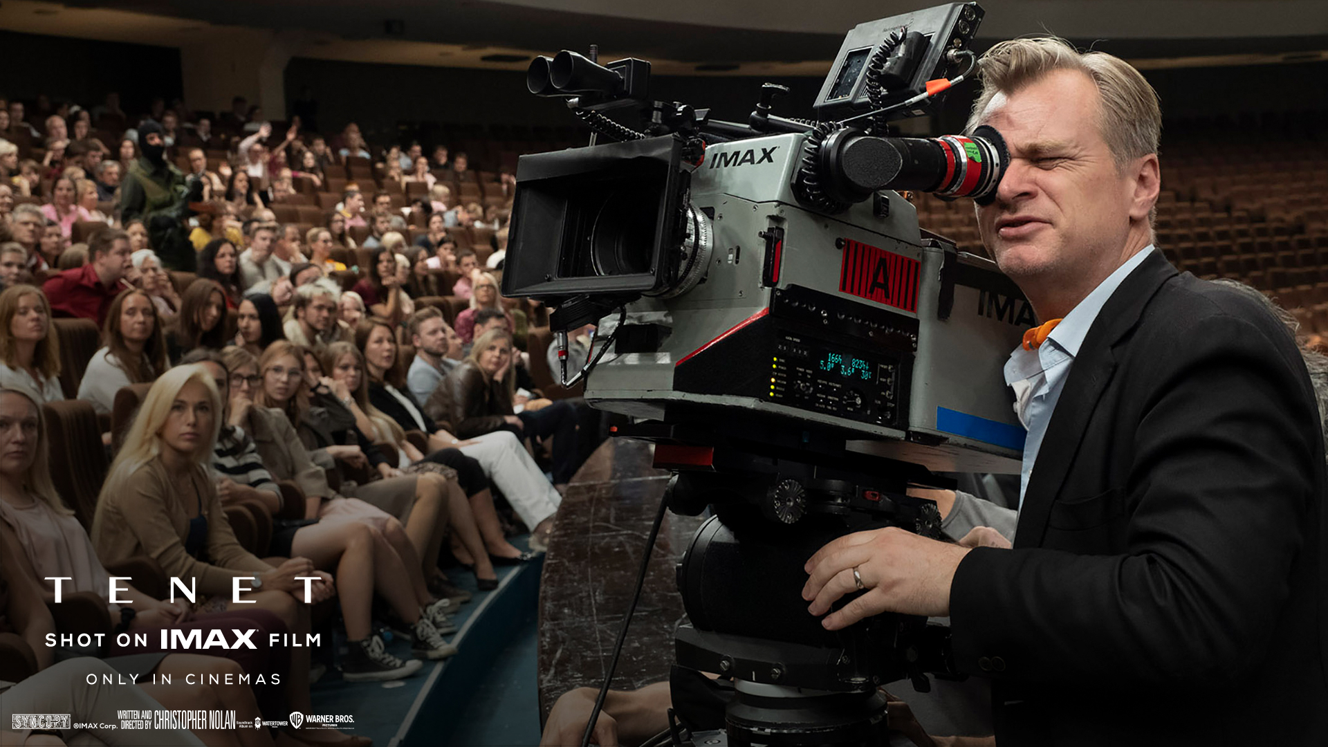 Christopher Nolan shooting Tenet with an IMAX camera