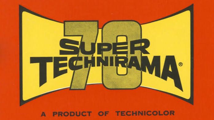 The logo for Super Technirama 70, a product of Technicolor