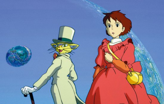 A young woman stands next to a humanoid cat figure, dressed in top and tails/