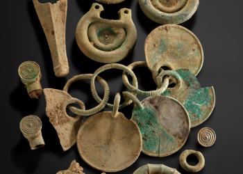 A selection of Bronze Age bronze objects from the Peebles Hoard