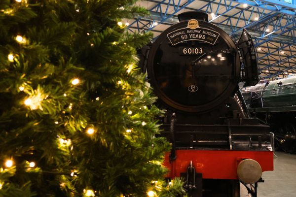 Family visiting the museum