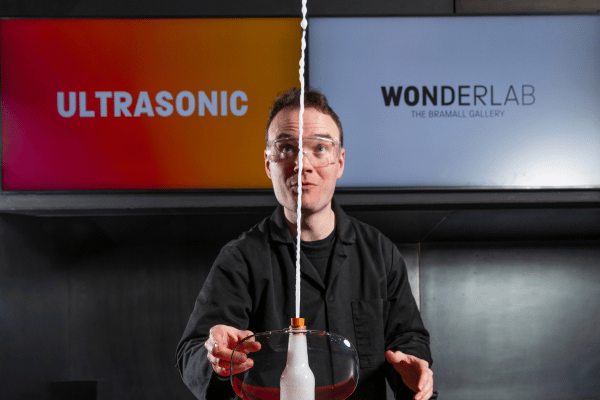 Family enjoying the virtual reality experience