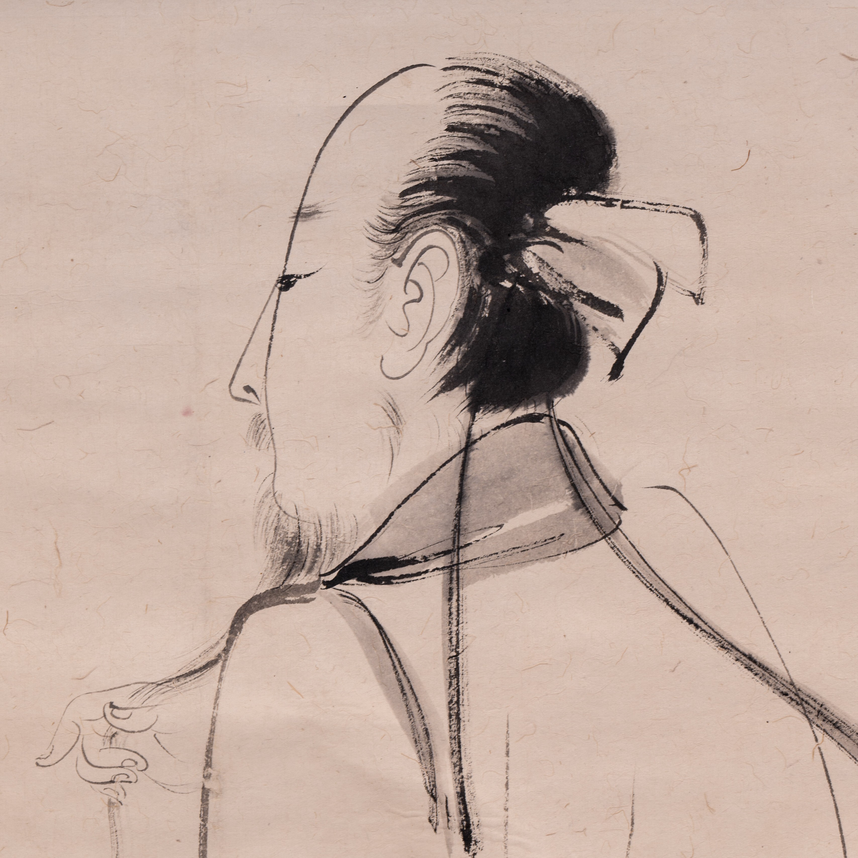 portrait of li bai - chinese calligraphy
