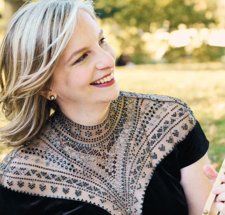 Cafe Ludwig series curator, host, and pianist Orli Shaham.