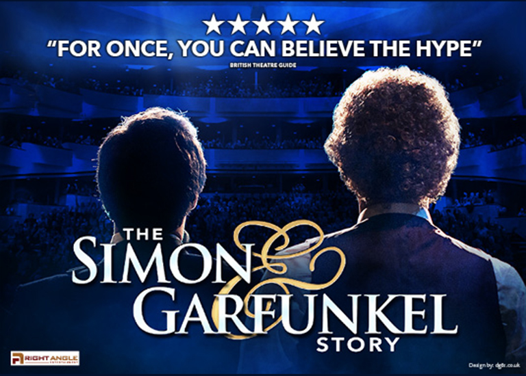 Photo of two actors with the text "The Simon & Garfunkel Story"