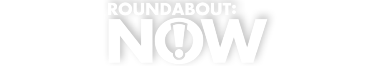 Roundabout Now logo with exclamation point in NOW.