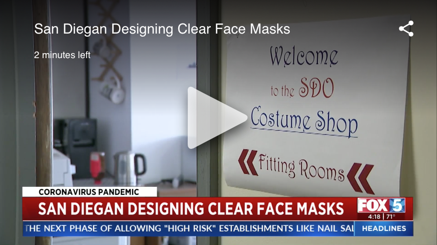 Creating masks for hearing impaired-Fox 5 story