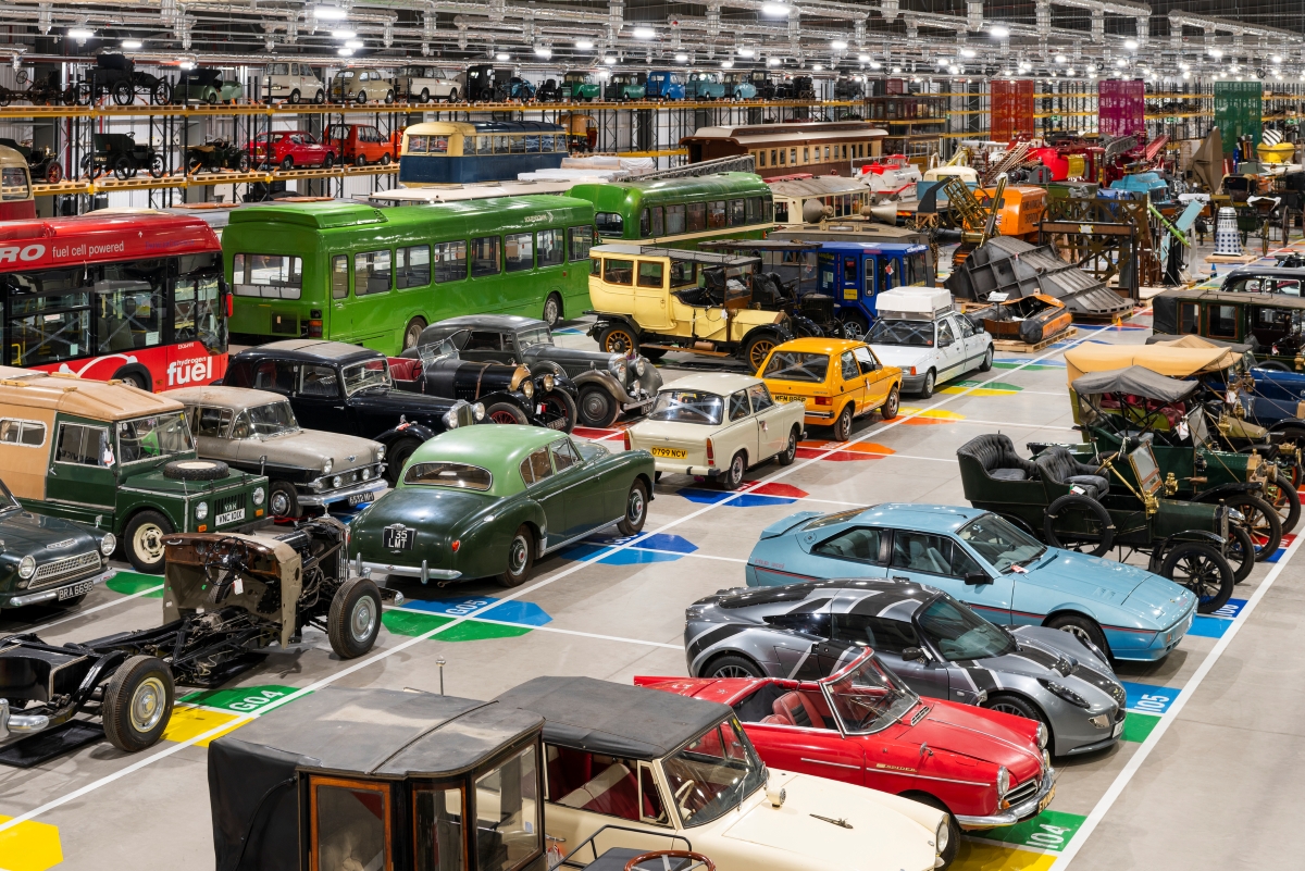 Visitors on a tour of the Science Museum Group Collection at the Hawking Building