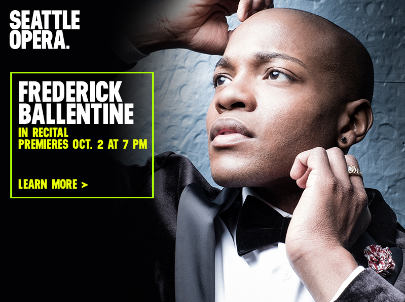 Frederick Ballentine in Recital Oct. 2 at 7 PM | Learn more >