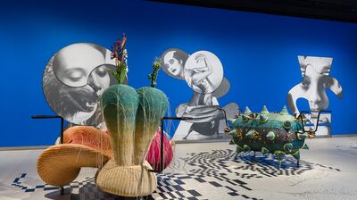 An installation view of the Hayward Gallery exhibition, Haegue Yang: Leap Year. 