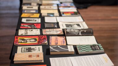 A selection of books at the National Poetry Library Open Day