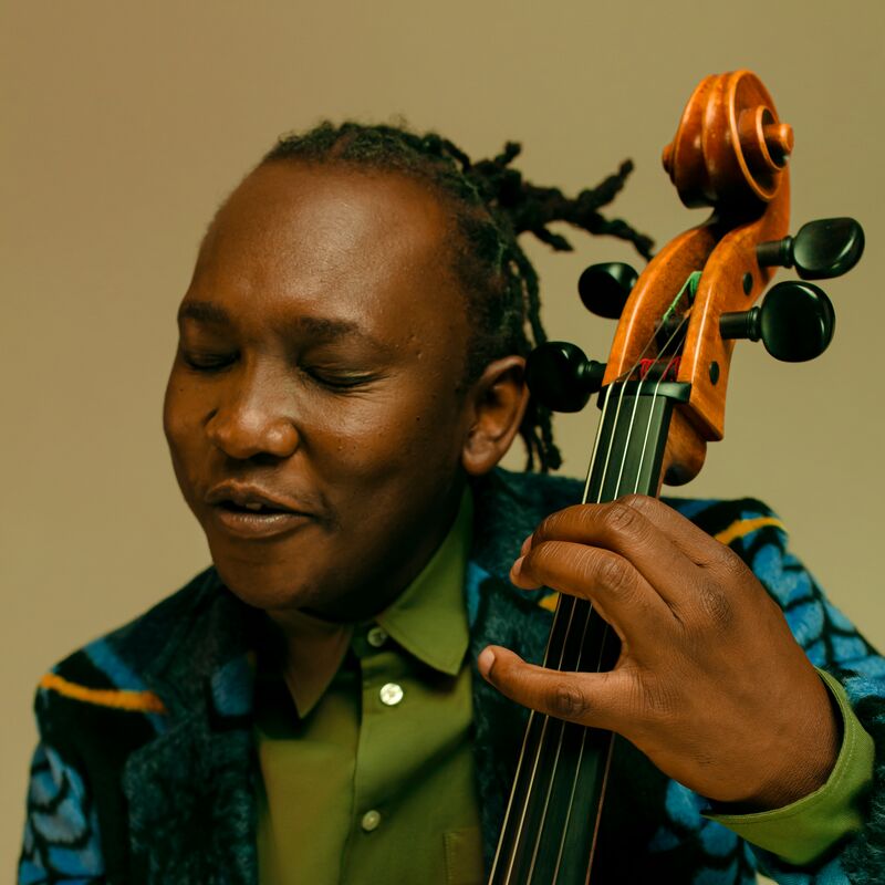 Abel Selaocoe playing the cello