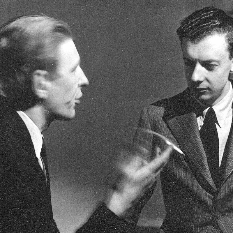 Benjamin Britten and W.H. Auden in conversation