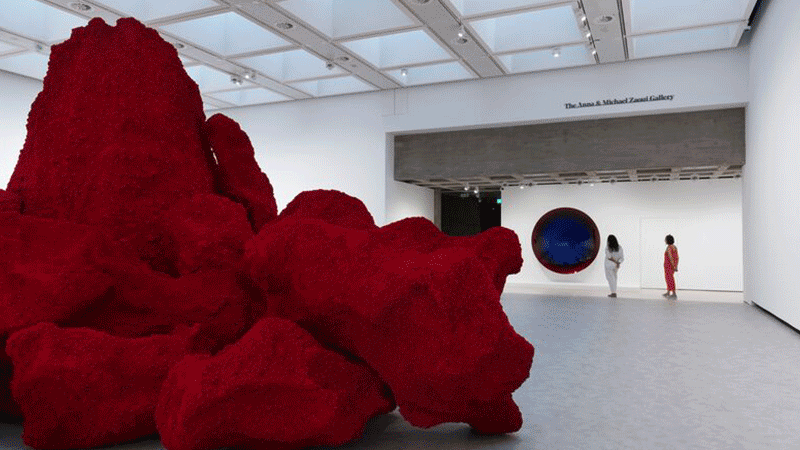 A gif of artworks from Anish Kapoor's 2026 Hayward Gallery exhibition