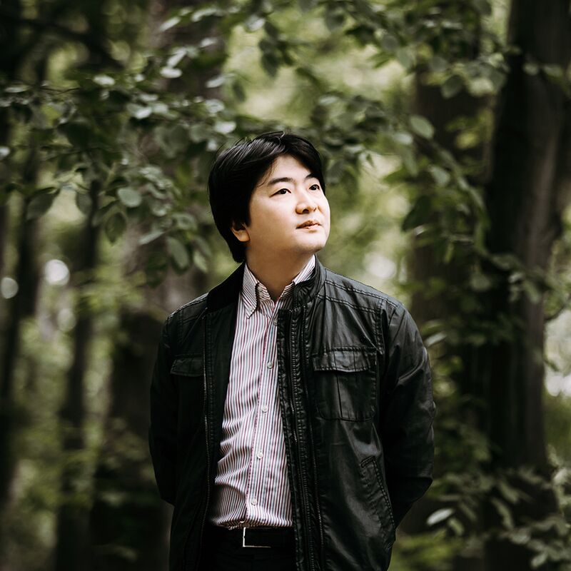 Conductor Kazuki Yamada in a forest