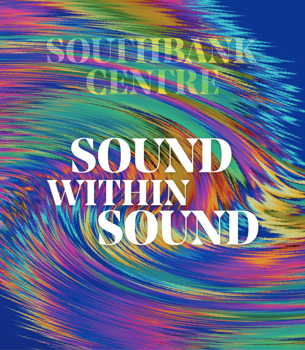 Graphic of 'Sound Within Sound' against a colourful, warped background